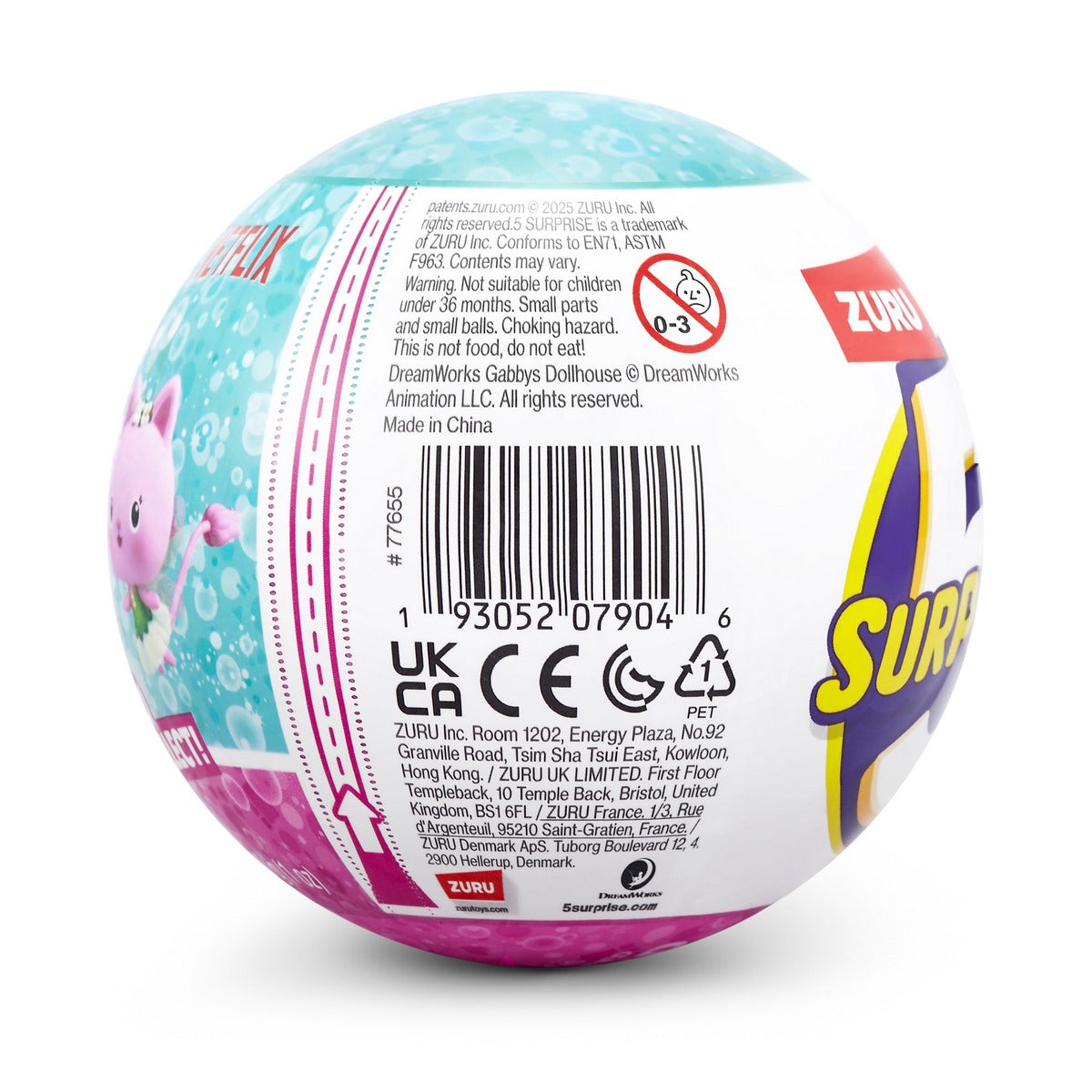 Bola 5 Sorpresas Serie Gabby´s Dollhouse