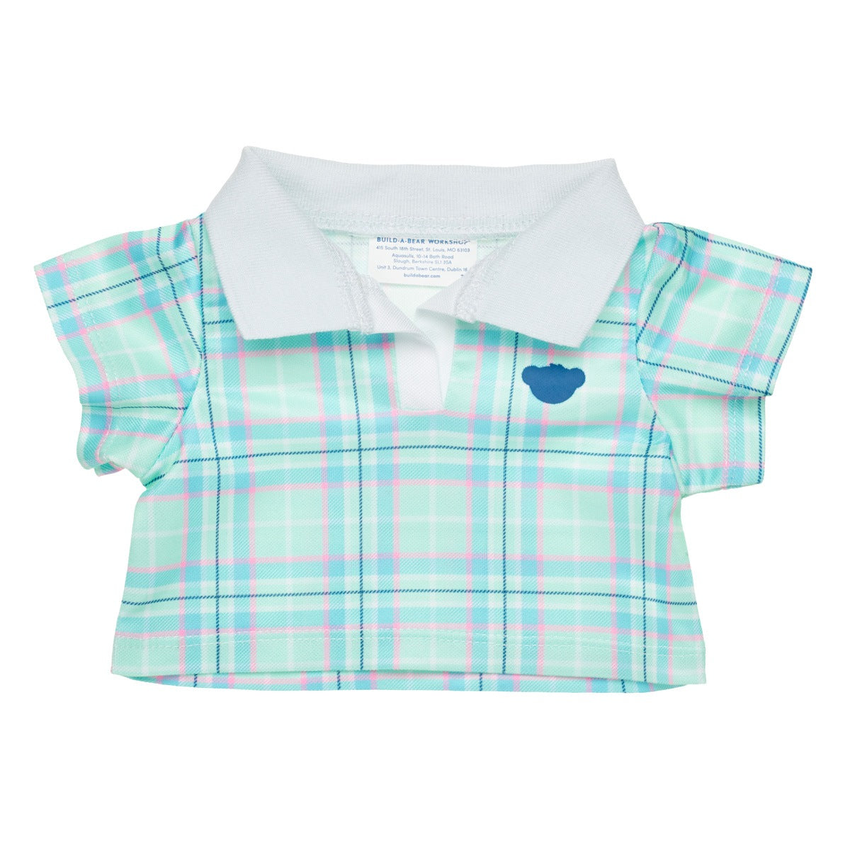 Polera Escosesa Con Cuello Build-A-Bear