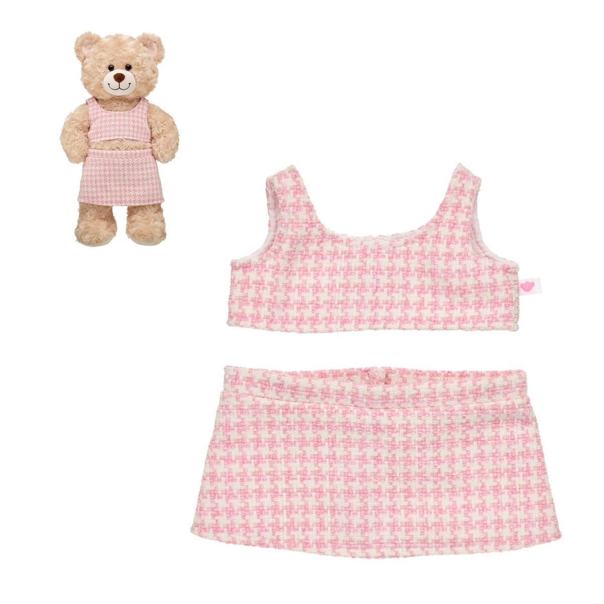 Set Tweed Rosa Build-A-Bear