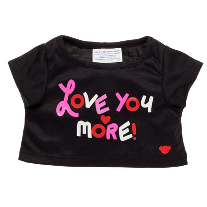 Polera Negra Love You More Build-A-Bear