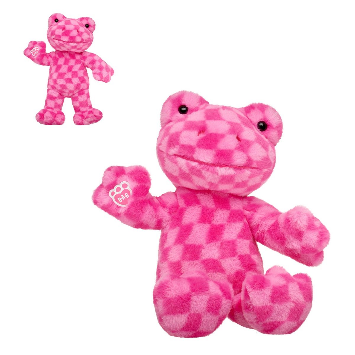 Peluche Rana Rosa Cuadros Build-A-Bear