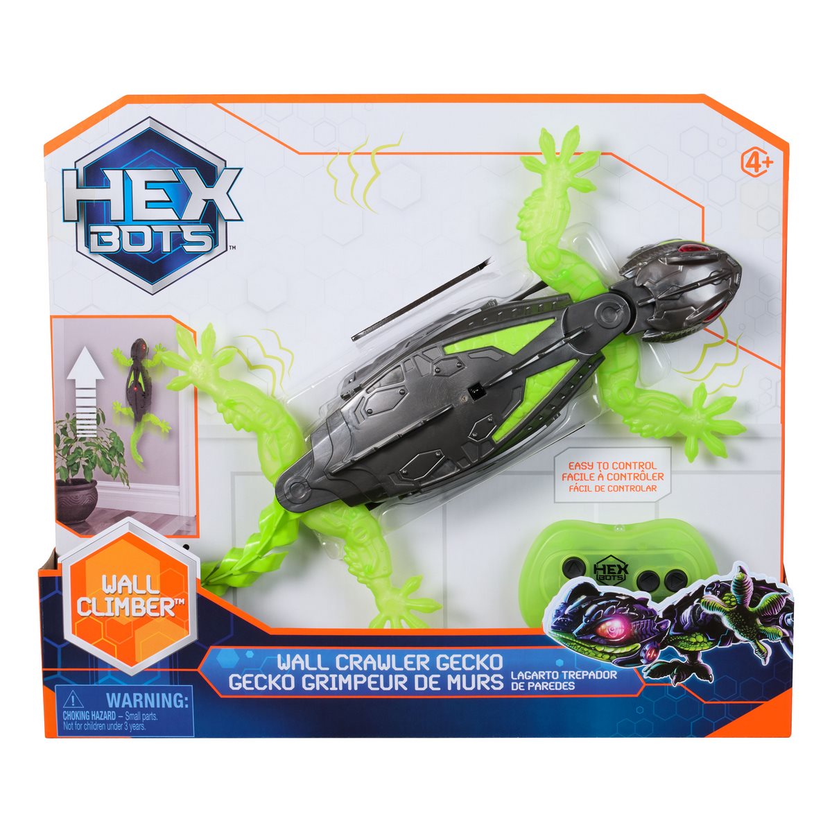 Gecko Robot Trepa Muros Con Control Remoto Hex Bot