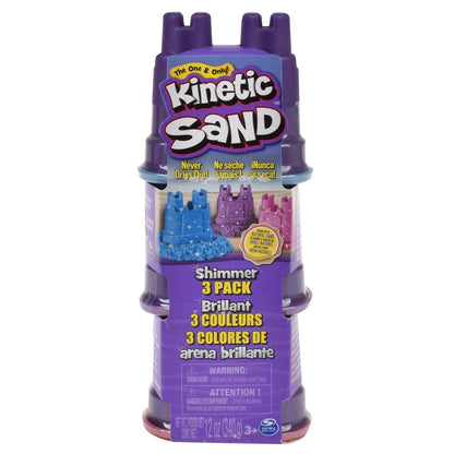 Pack 3 Mini Castillos Con 120 Gramos De Arena Kinetic Sand