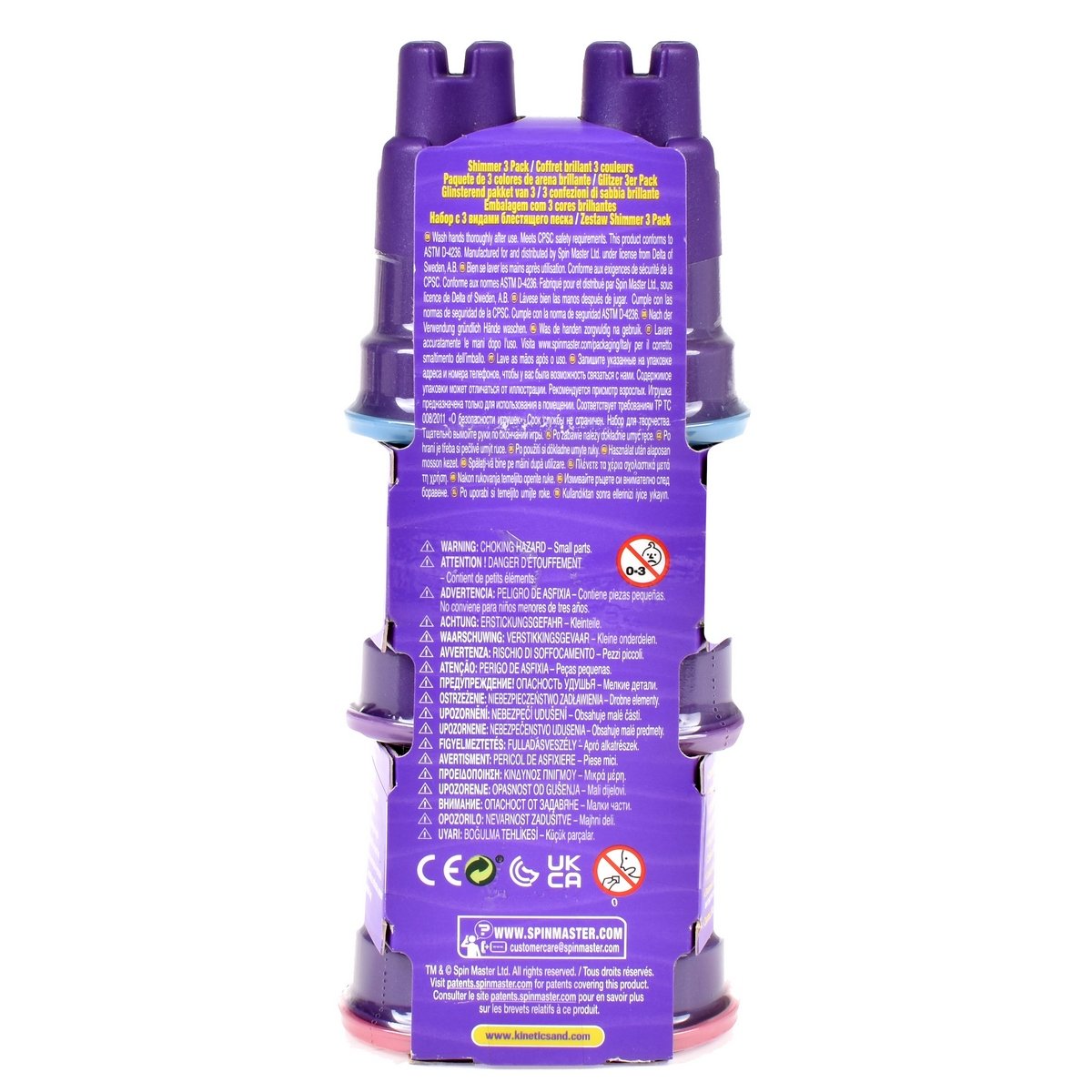 Pack 3 Mini Castillos Con 120 Gramos De Arena Kinetic Sand