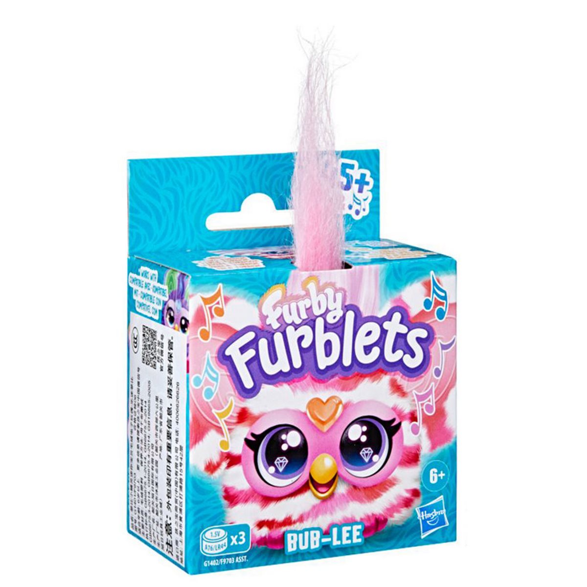 Mini Peluche Furby Furblets - Bub - Lee