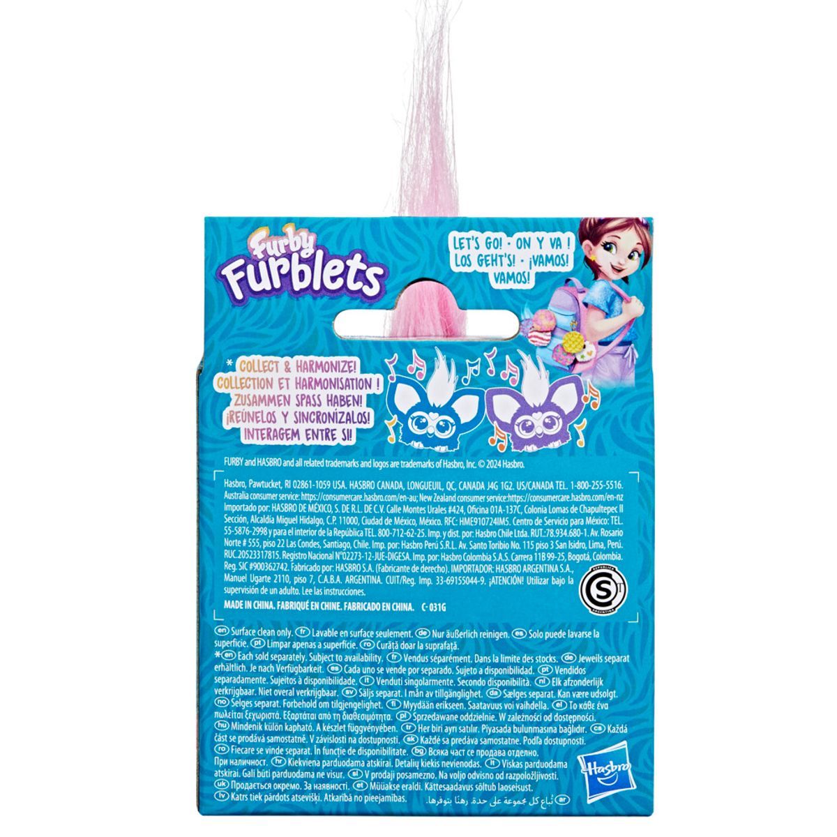 Mini Peluche Furby Furblets - Bub - Lee