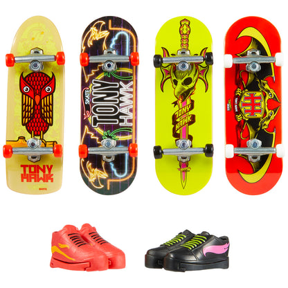 Hot Wheels Skate Multipack De Patinetas Con Tenis - Paquete De Skate Con Estilo