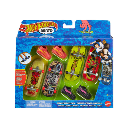 Hot Wheels Skate Multipack De Patinetas Con Tenis - Paquete De Skate Con Estilo