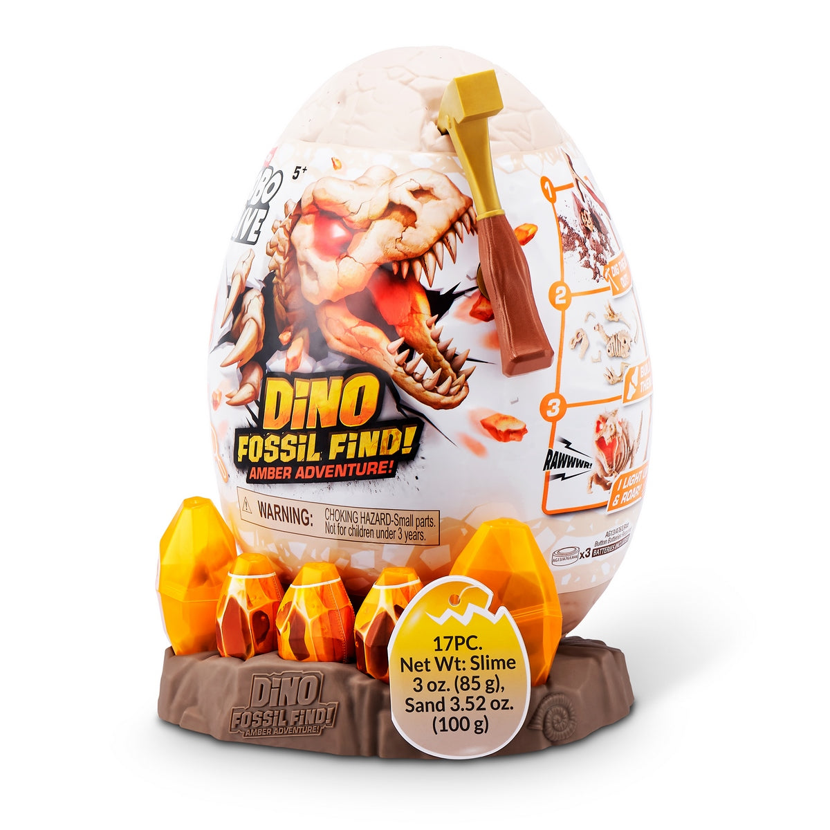 Huevo Robo Alive Con Fosil De Dinosaurio De Zuru