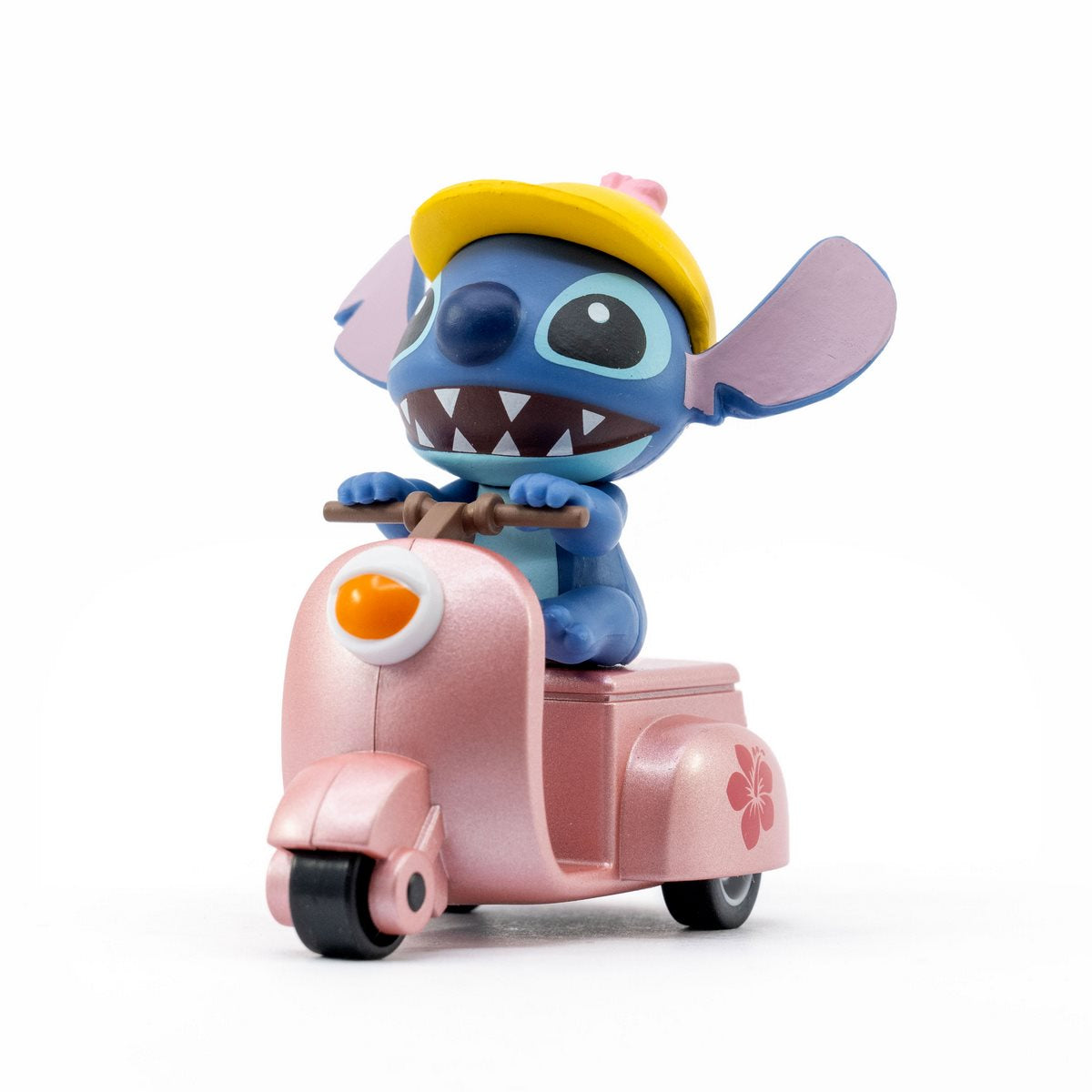 Vehiculo Con Figura Stitch Pullback - Stitch Motocicleta Rosa