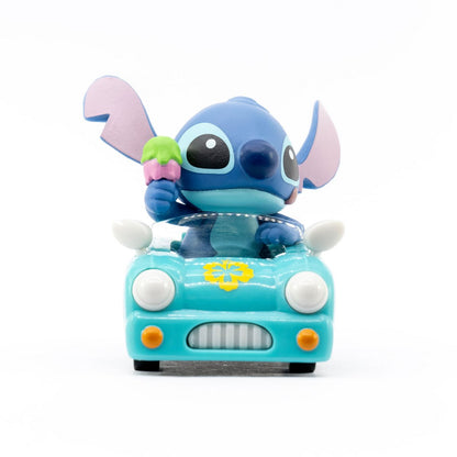 Vehiculo Con Figura Stitch Pullback - Stitch Automovil Celeste