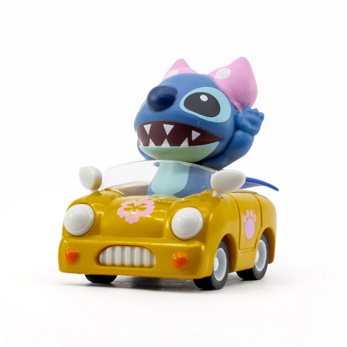 Vehiculo Con Figura Stitch Pullback - Stitch Automovil Amarilo