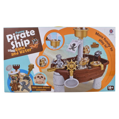 Set de Barco Pirata para Playa con 26 Accesorios