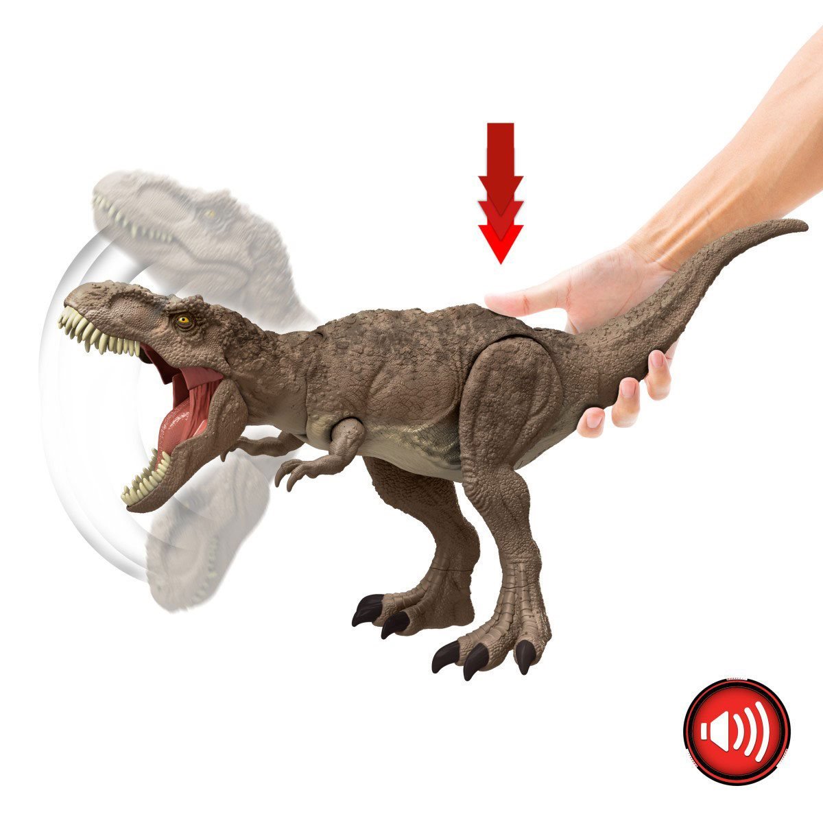 Jurassic World Dinosaurio De Juguete Ataque Total T. Rex