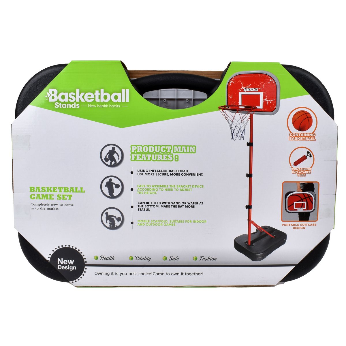 Aro Basketball Con Base Pelota Y Bombin