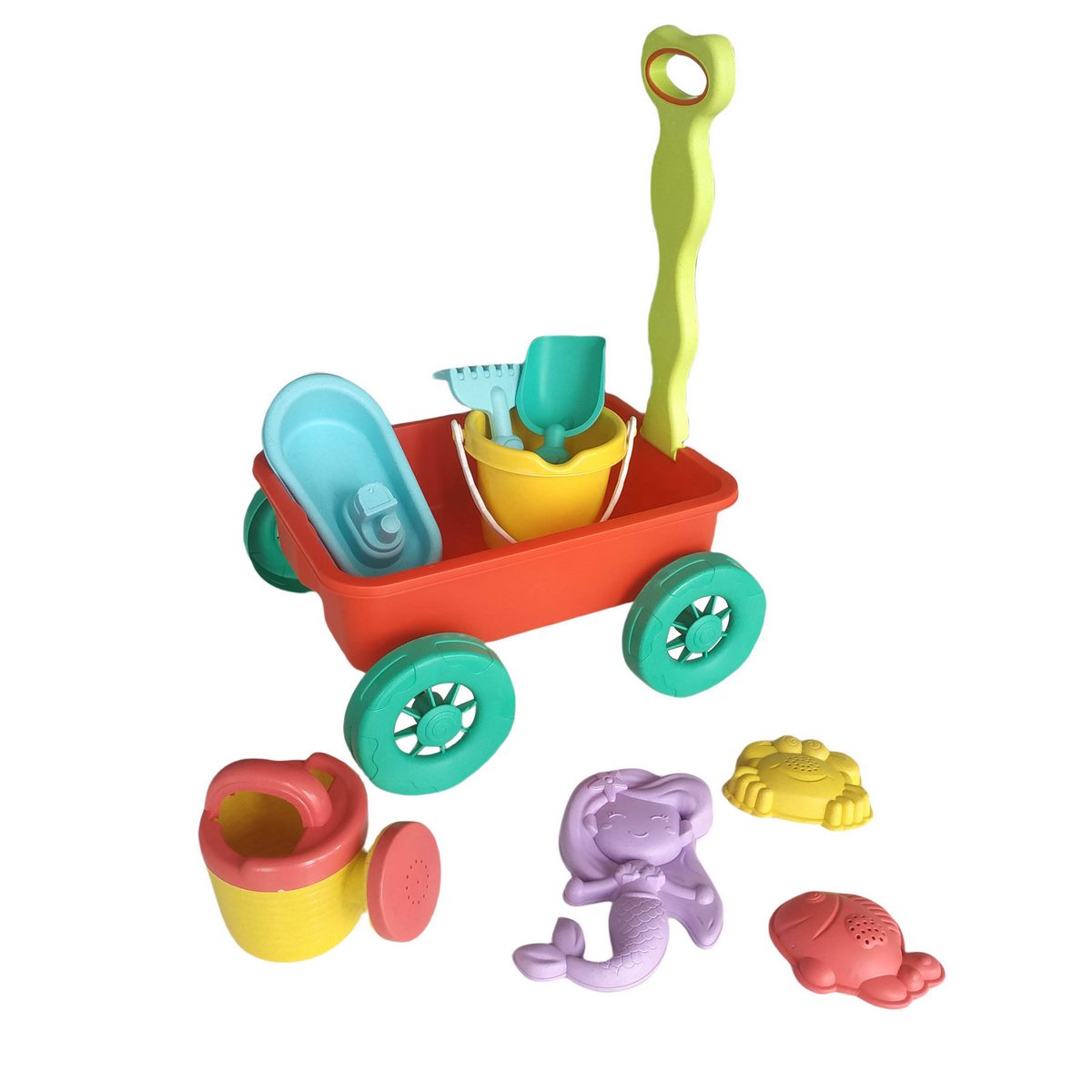 Carro De Arrastre Playa Con Accesorios