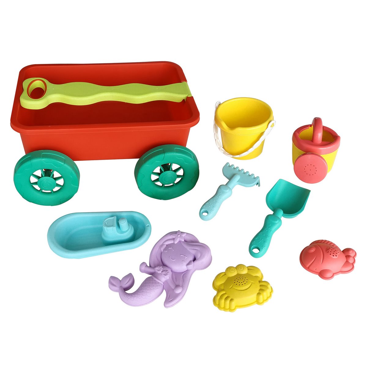 Carro De Arrastre Playa Con Accesorios