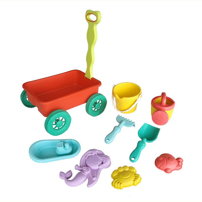 Carro De Arrastre Playa Con Accesorios