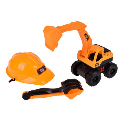 Maquina Retroexcabadora Con Casco Y Sonidos