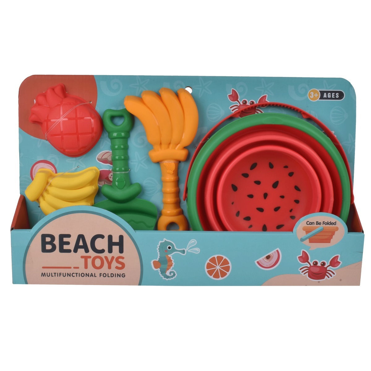 Set Balde Con Accesorios  Playa Sandia