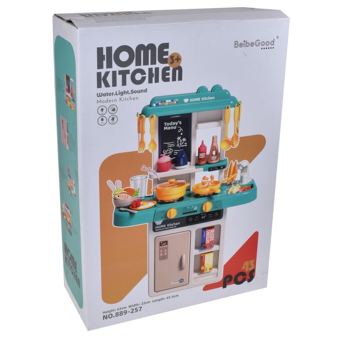 Set Cocina Con 43 Piezas Con Luz Y Sonido