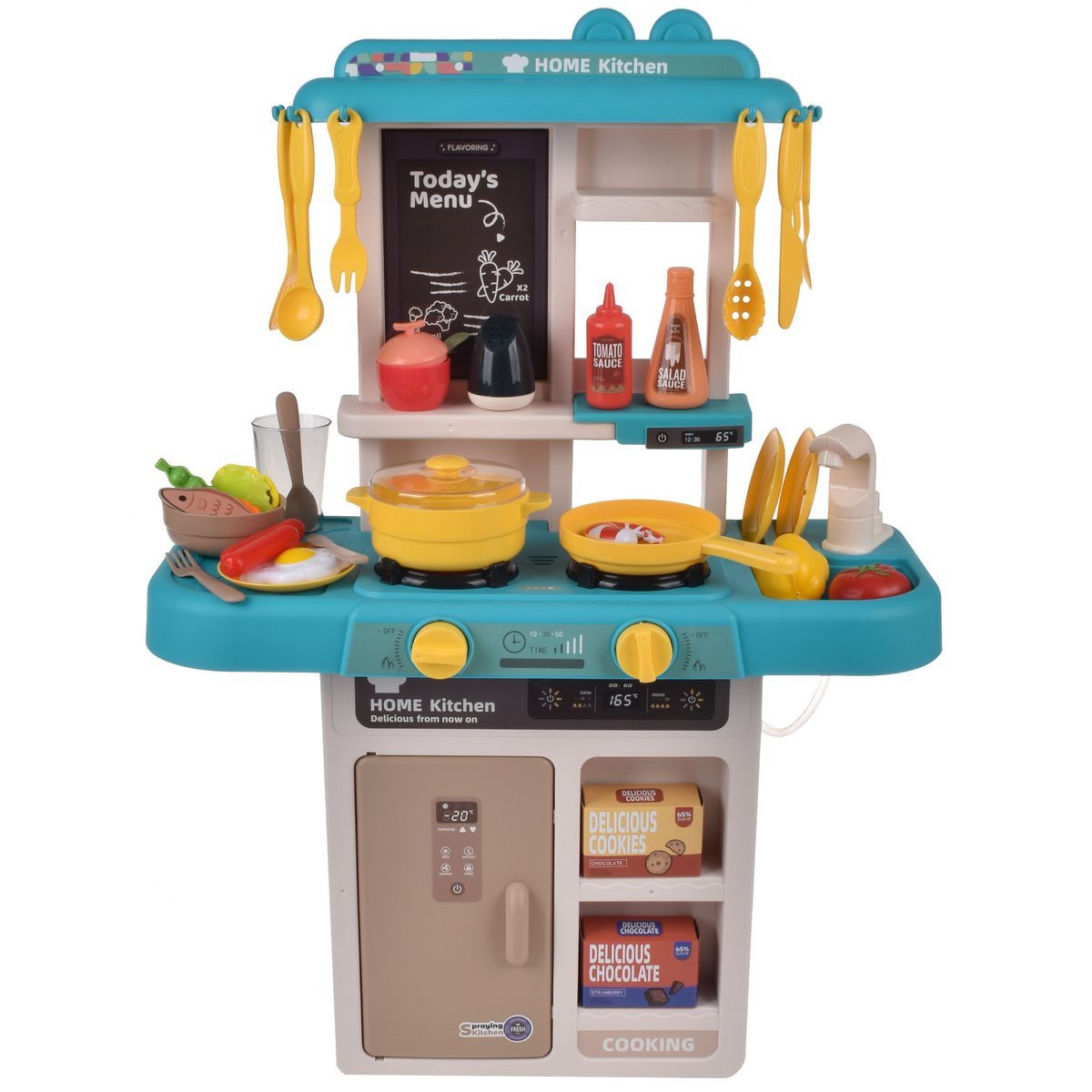 Set Cocina Con 43 Piezas Con Luz Y Sonido