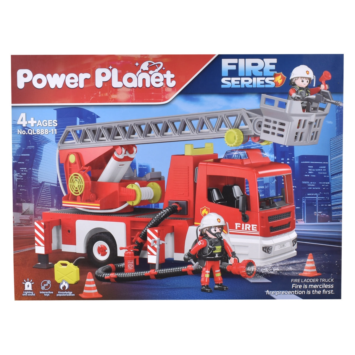 Carro Bombero Con Figura Y Sonido Y Accesorios