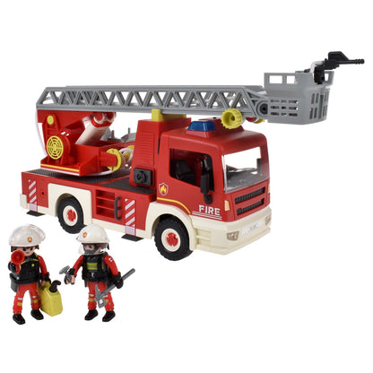 Carro Bombero Con Figura Y Sonido Y Accesorios