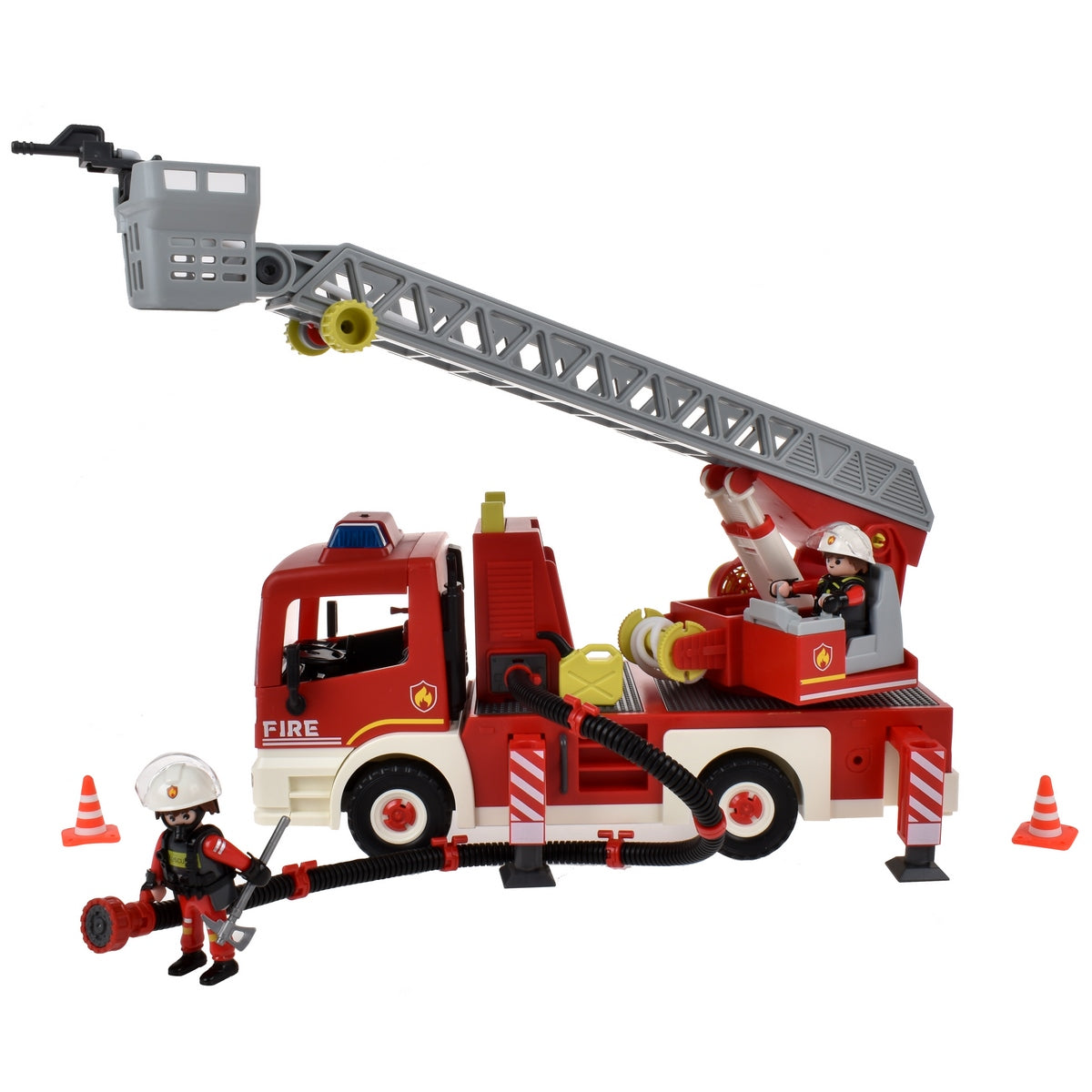 Carro Bombero Con Figura Y Sonido Y Accesorios