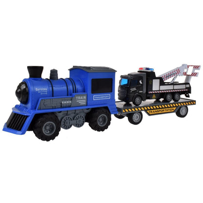 Tren Fricción Con Luces Sonido Y Remolque