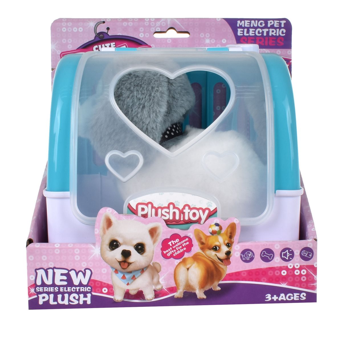 Jaula Transportadora Perrito Caminador Con Sonido