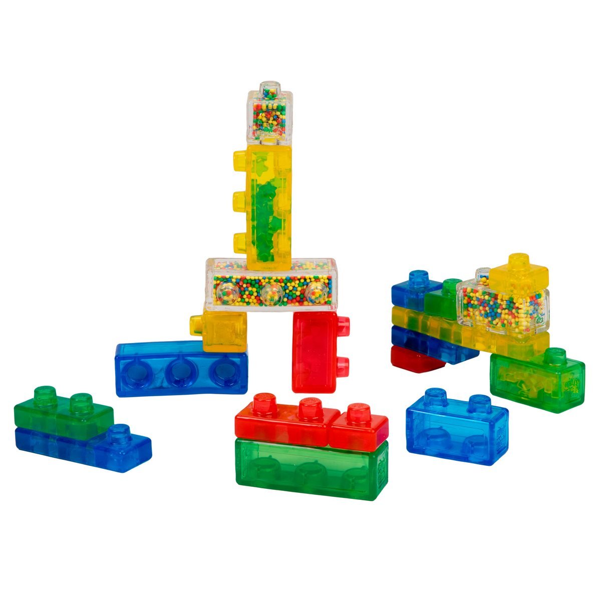 Set de 20 Bloques Blandos Construcción Creativa Jelly Blox