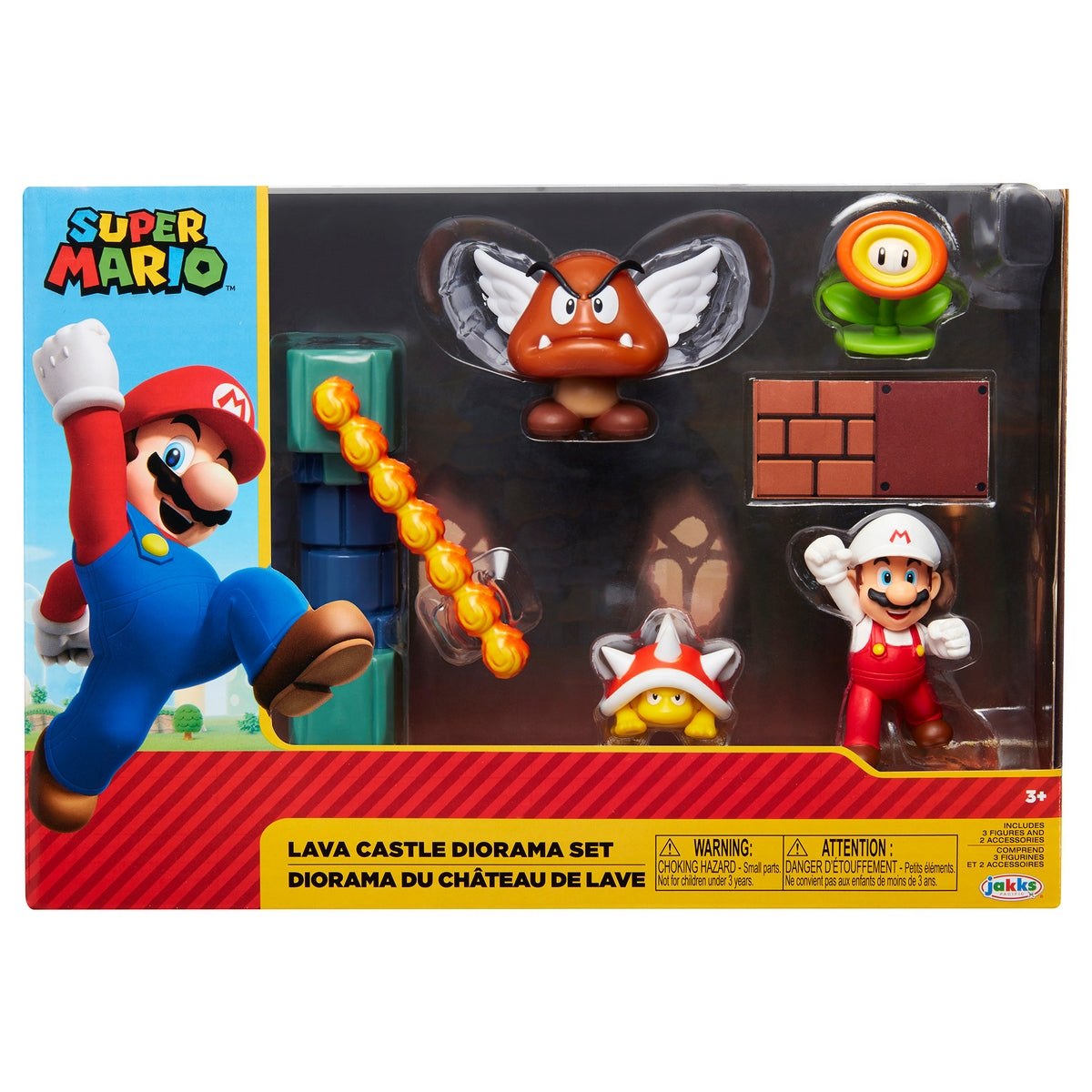 Playset Con Figura 6 Cm Lava Castle Super Mario De Nintendo