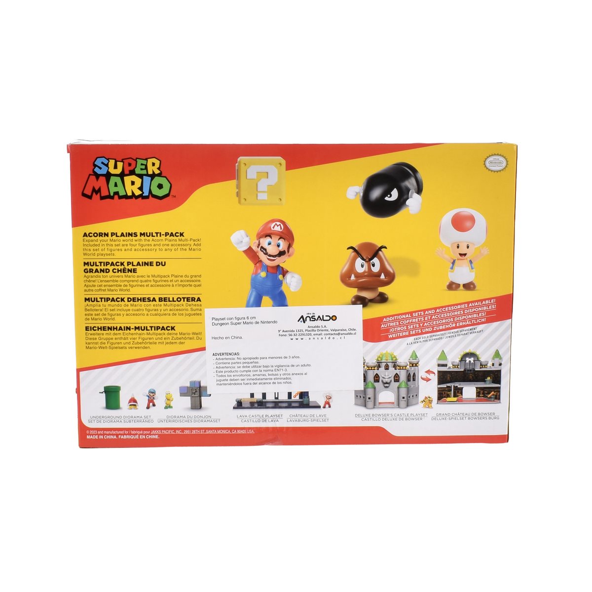 Playset Con Figura 6 Cm Dungeon Super Mario De Nintendo