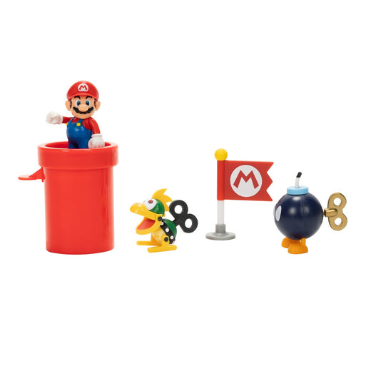 Playset Con Figura 6 Cm Bowser Airship Deck Super Mario De Nintendo