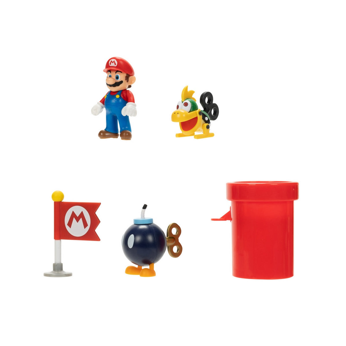 Playset Con Figura 6 Cm Bowser Airship Deck Super Mario De