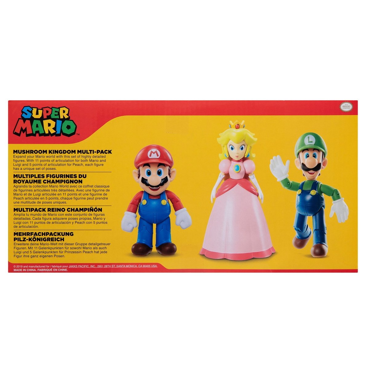 Set 3  Figuras 10 Cm Mushroom Kingdom Super Mario De Nintendo