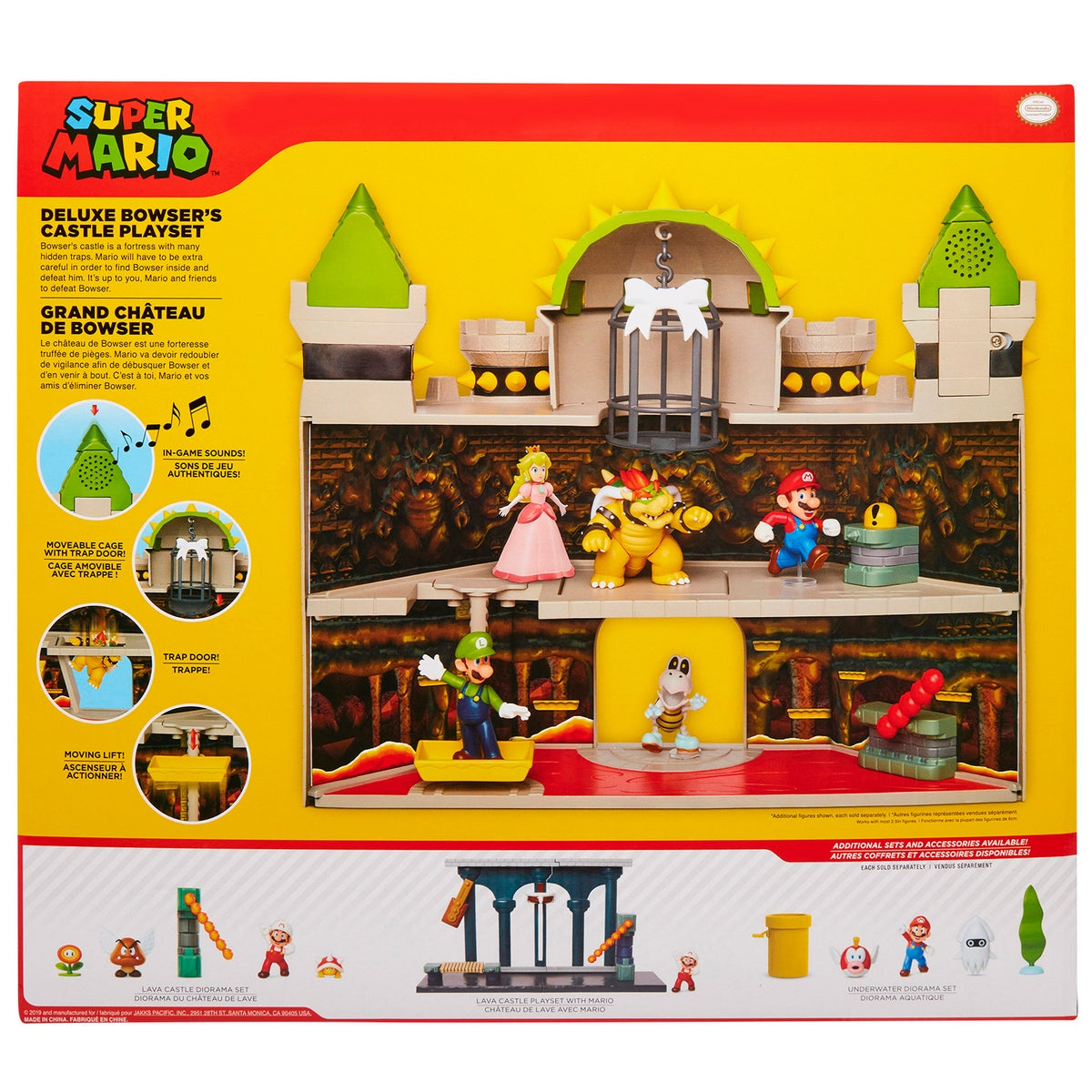 Playset Bowser Castle Super Mario De Nintendo