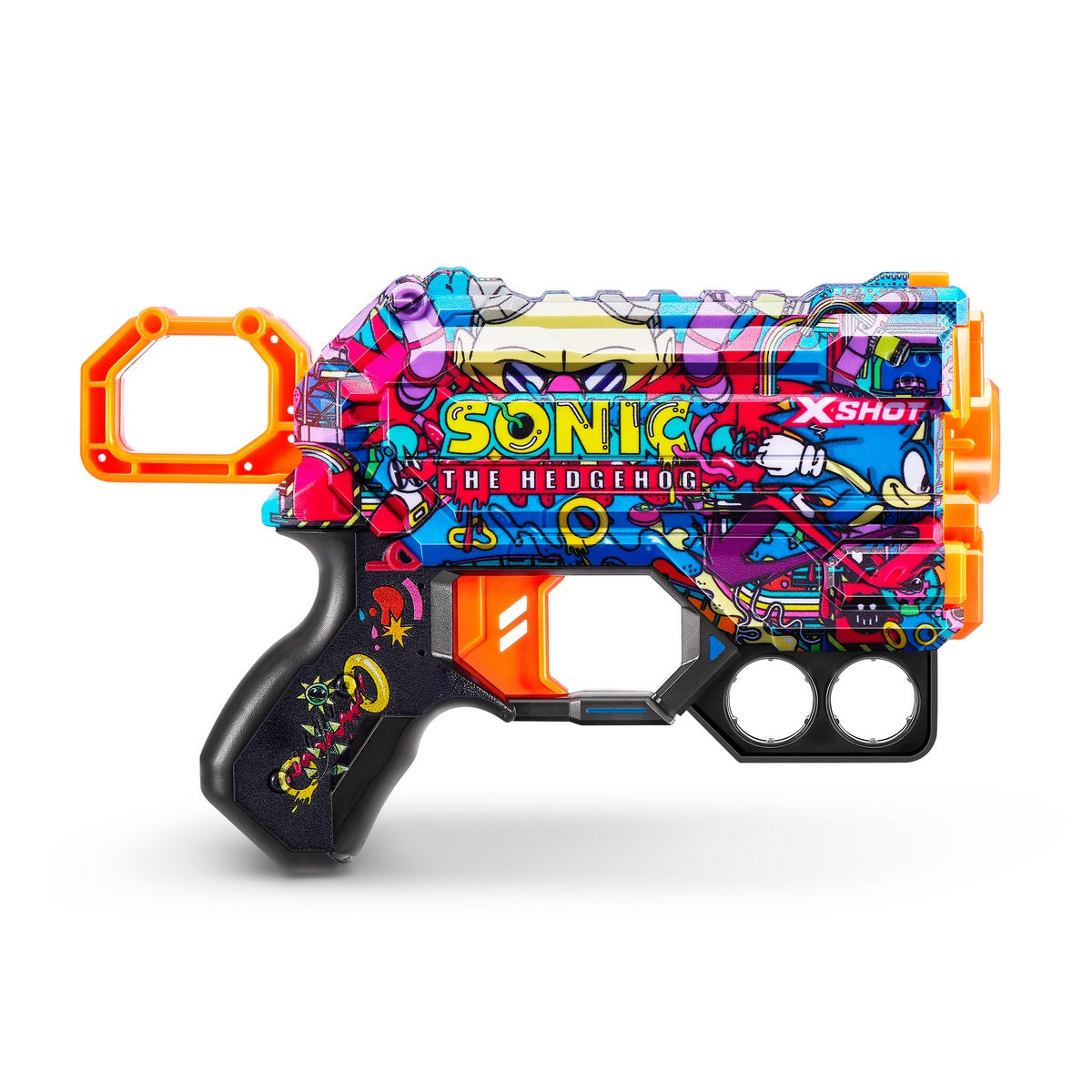 Lanza Dardos Skin Menace Sonic Con 8 Dardos X-Shot - Robotnik