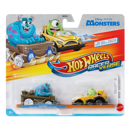 Hot Wheels Paquete Sorpresa De Dos Autos De Carrera - Sulley - Mike Wazowski