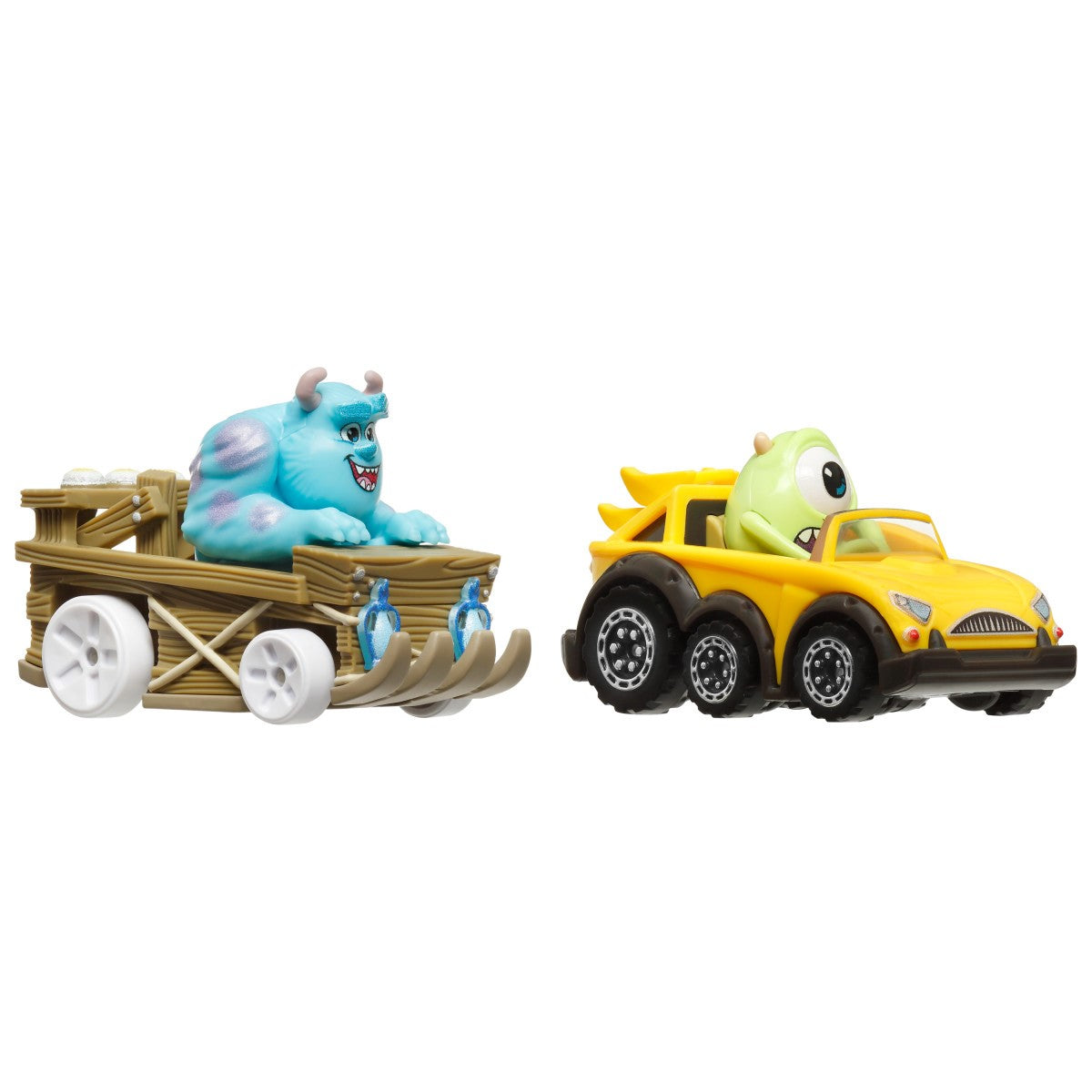 Hot Wheels Paquete Sorpresa De Dos Autos De Carrera - Sulley - Mike Wazowski
