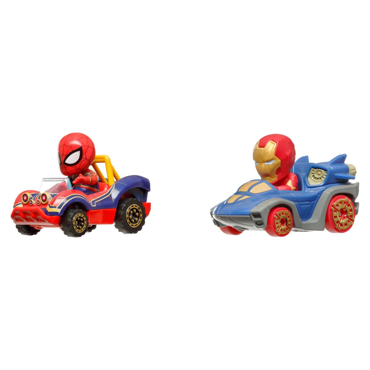 Hot Wheels Paquete Sorpresa De Dos Autos De Carrera - Iron Spider - Iron Man