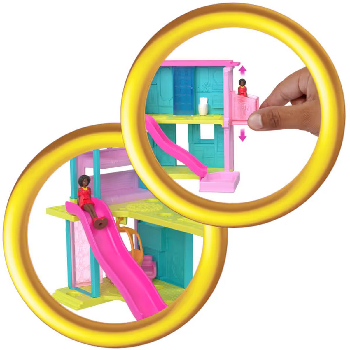 Barbie Mini Barbieland Casa De Muñecas Sorpresa - Azul Y Amarilla