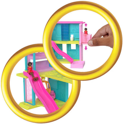 Barbie Mini Barbieland Casa De Muñecas Sorpresa - Azul Y Amarilla