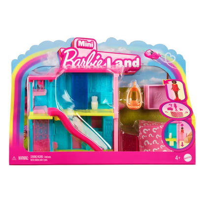 Barbie Mini Barbieland Casa De Muñecas Sorpresa - Azul Y Amarilla
