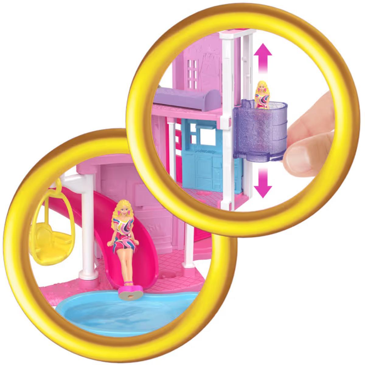 Barbie Mini Barbieland Casa De Muñecas Sorpresa - Celeste Y Rosa