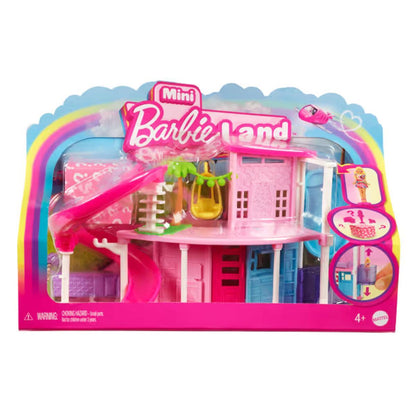 Barbie Mini Barbieland Casa De Muñecas Sorpresa - Celeste Y Rosa