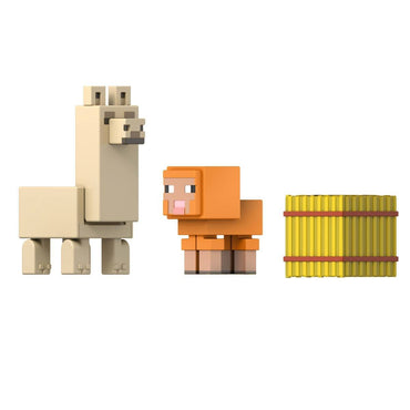 Minecraft Core Figura De 8Cm Con Crafting  Mattel - Pack De Animales Bebe