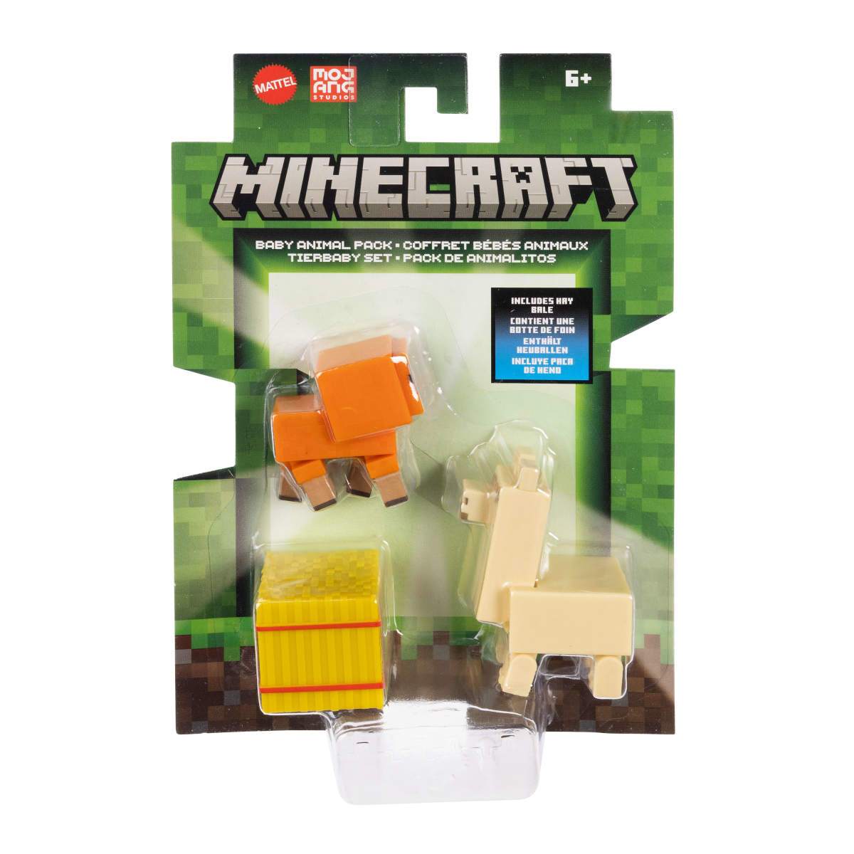 Minecraft Core Figura De 8Cm Con Crafting  Mattel - Pack De Animales Bebe