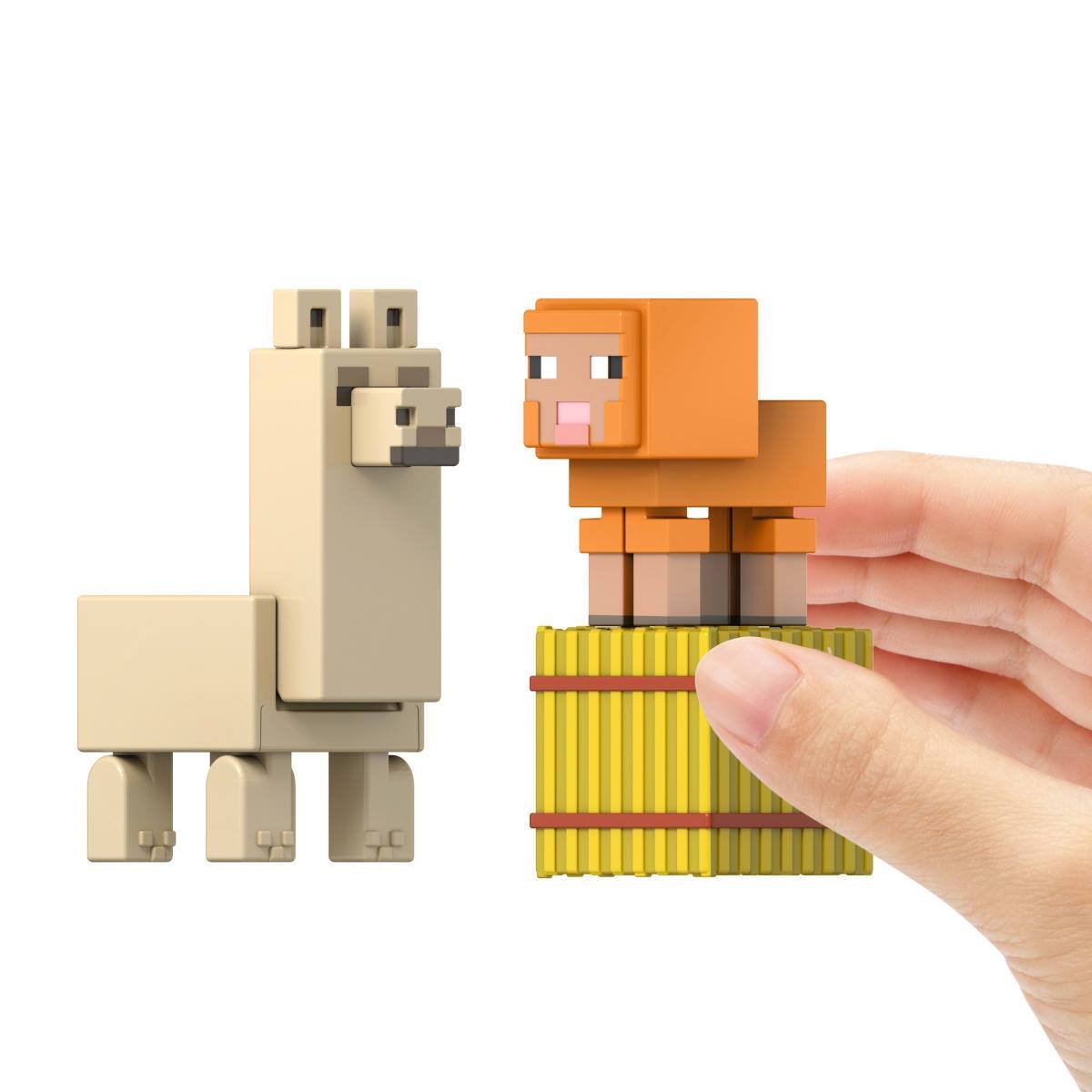 Minecraft Core Figura De 8Cm Con Crafting  Mattel - Pack De Animales Bebe